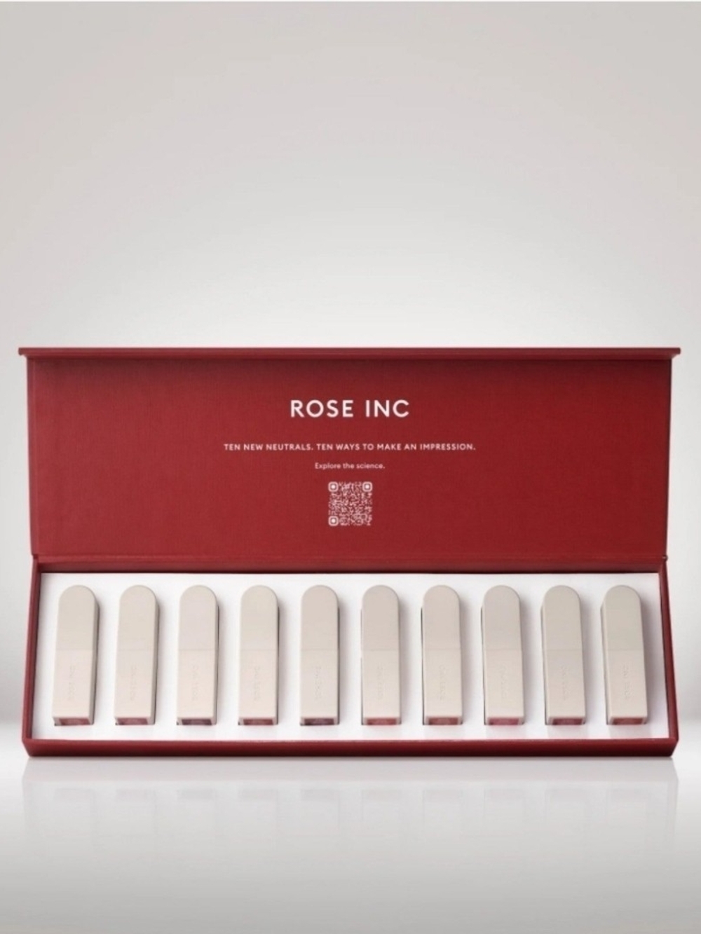 ROSE INC Ten New Neutrals Lipstick Set – Neutral Tones